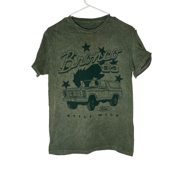 Ford Bronco '83 Retro Green Faded Unisex Tshirt Size Small - Picture 1 of 4